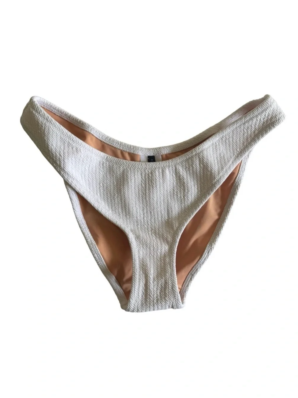 J. Crew Swimsuit Ribbed Curved Low Waist Cheeky Bikini Bottom NEW BC050
